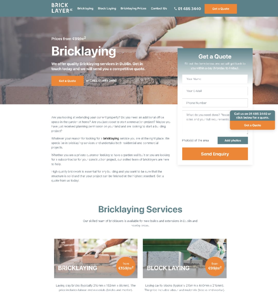 bricklayer - brick laying