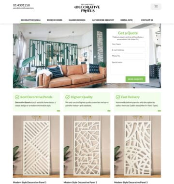 decorative panels and decorative screens