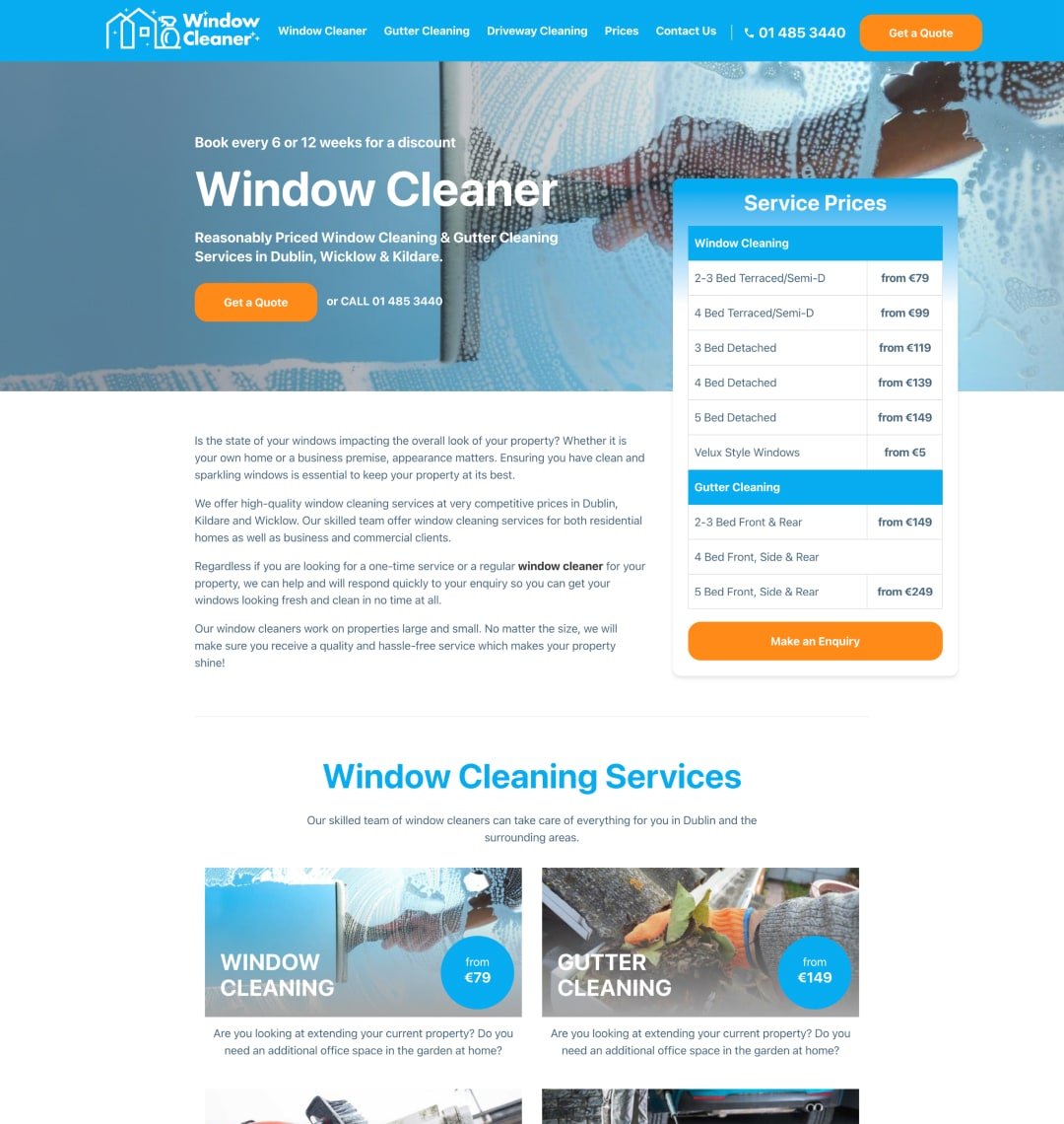 window cleaner - window cleaning